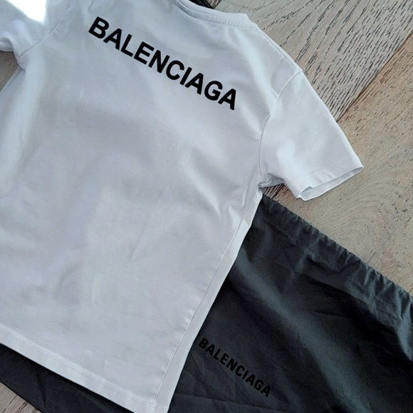 Balenciaga tee t-shirt white pristine 128 = 7 / 8 kids youth see measurements - Picture 3 of 10